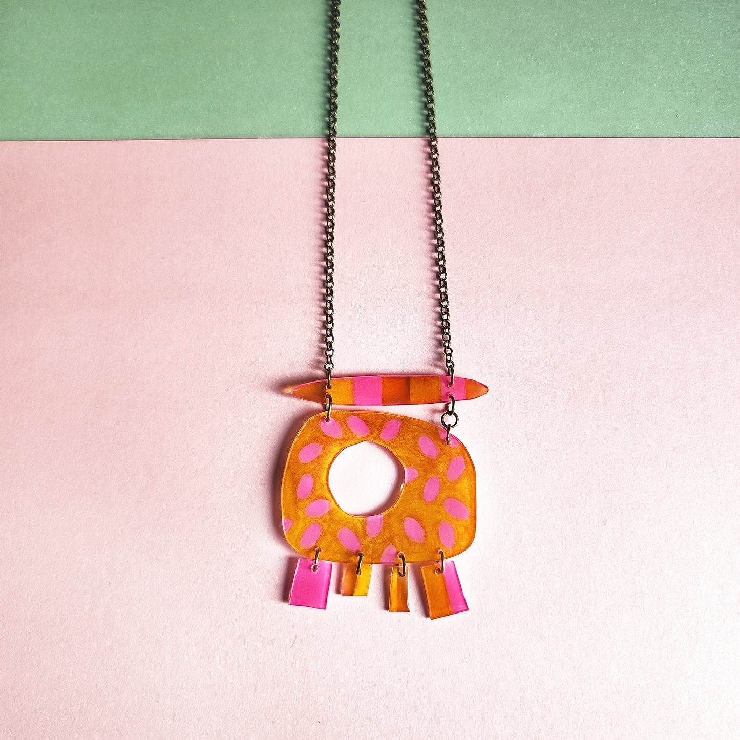 PEPITAS fucsia / collar