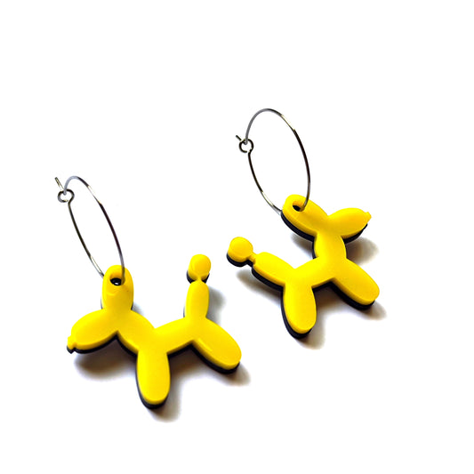 BALLOON DOG amarillo / aro acero