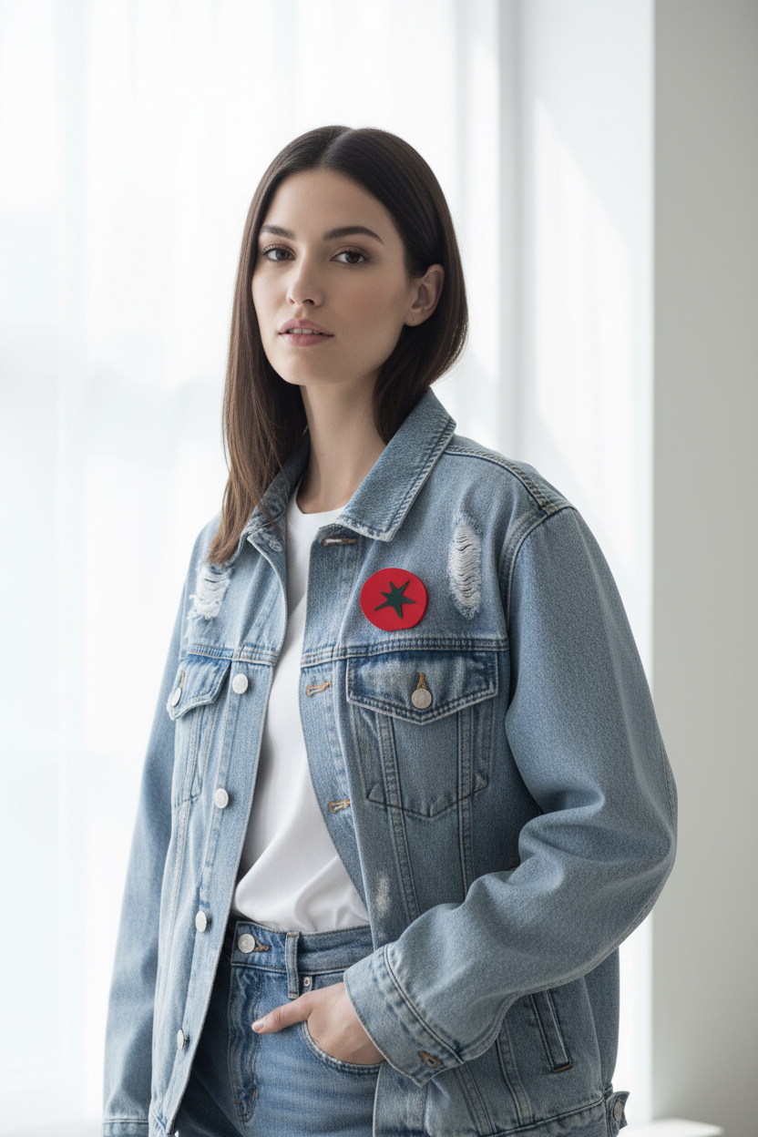 Broche Tomate editorial medio plano B