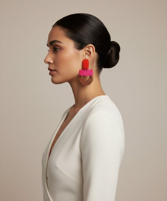 Fashion photography profile with movement
