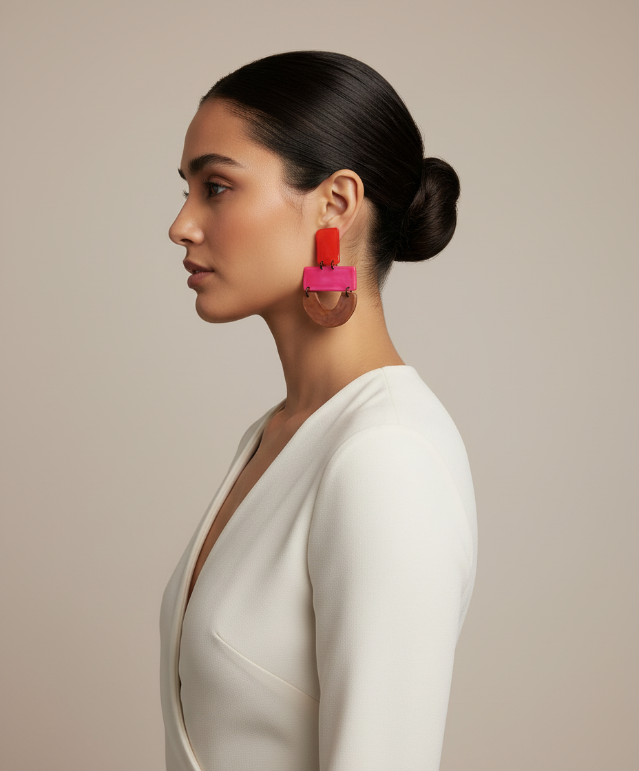 Fashion photography profile with movement
