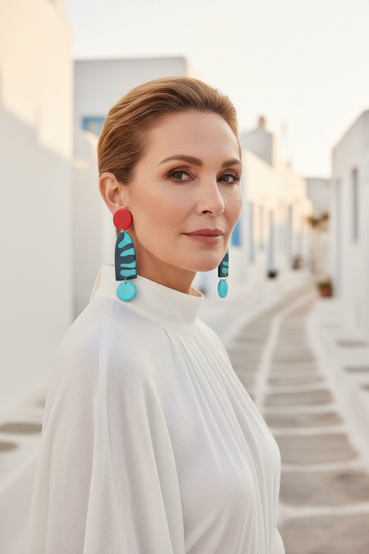 Mykonos earrings lifestyle 2