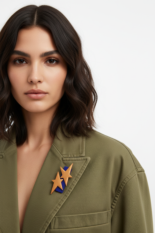 Primer plano 1 - broche ESTRELLAS
