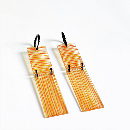 VICHY RECTANGULAR NARANJA