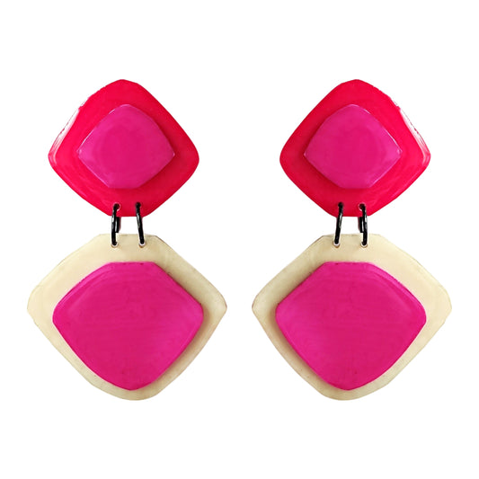 CARIBEÑA Rojo/Rosa/Beige