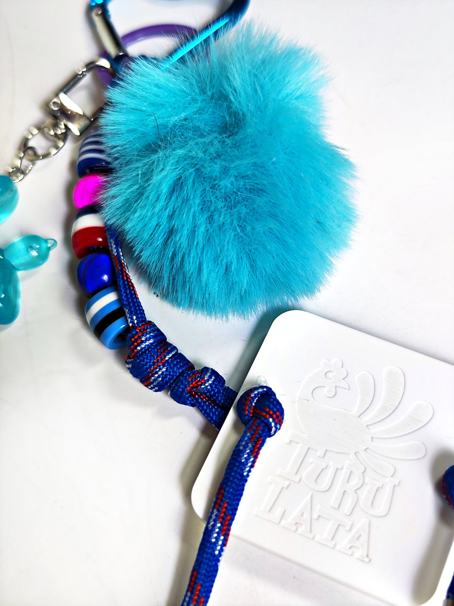 charm POMPON AZUL TURQUESA