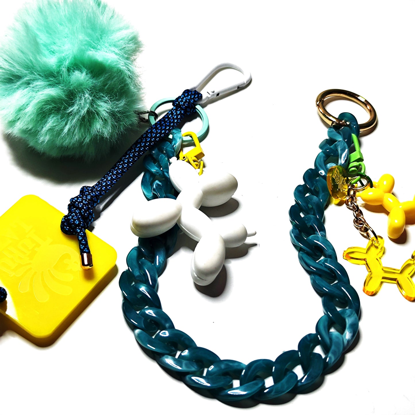 charm BALLOON DOG EXTENSIBLE cadena verde