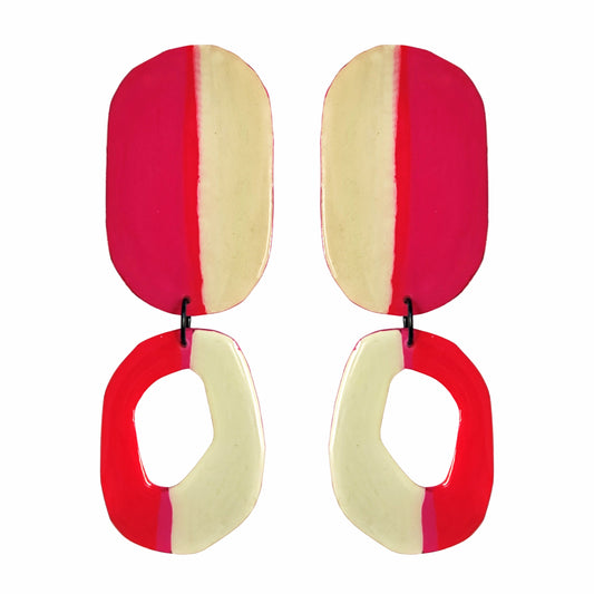 CAFETAL Beige/Rojo/Fucsia