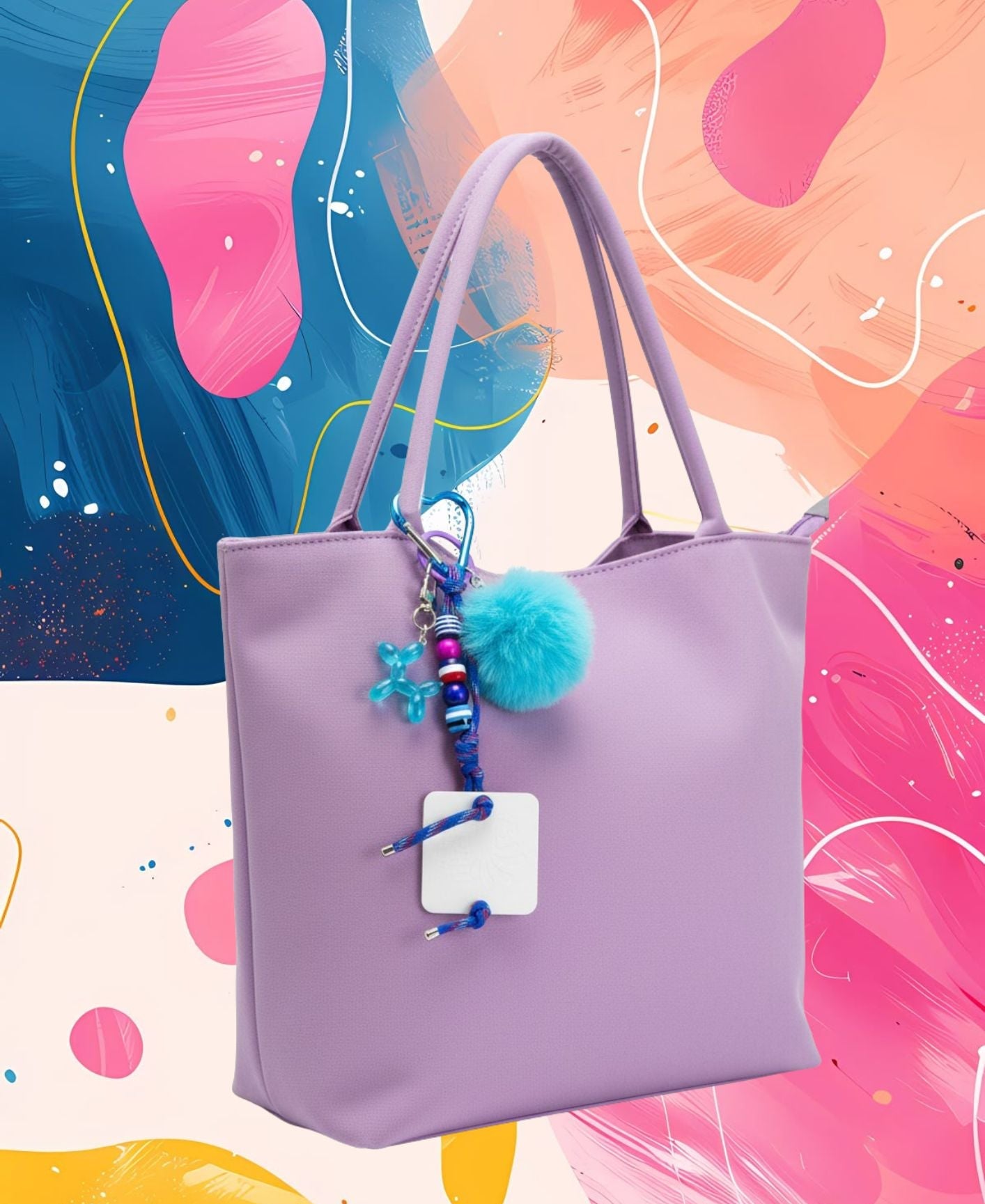 charm POMPON AZUL TURQUESA