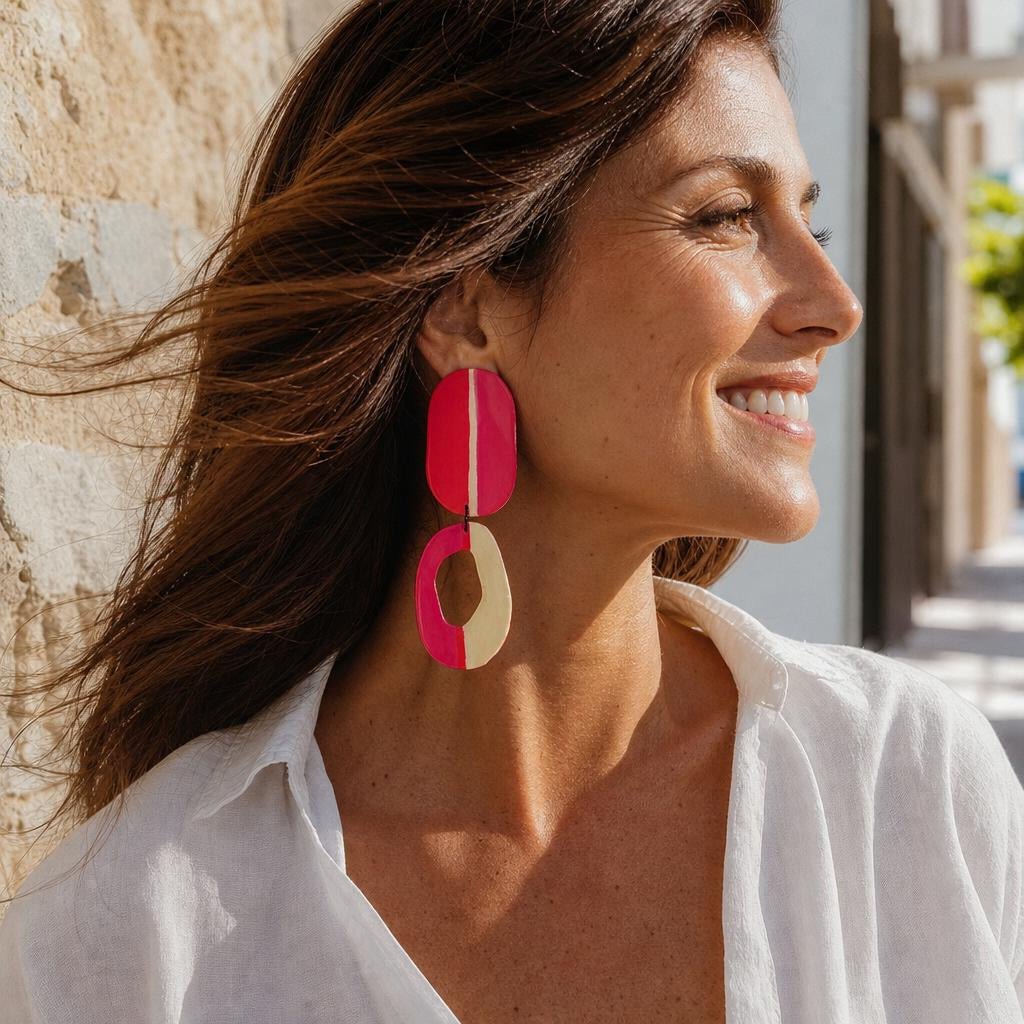 CAFETAL Fucsia/Beige/Rojo