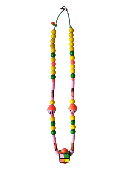 Collar largo FOLK RUBIK