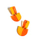 Pendientes BLOQUE Naranja