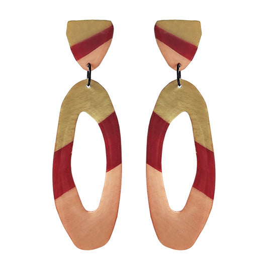 DELOS Tricolor Beige/Marrón/Rayas