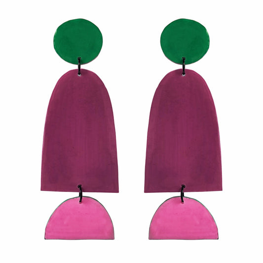 KATERINA tricolor Verde/Morado/Rosa