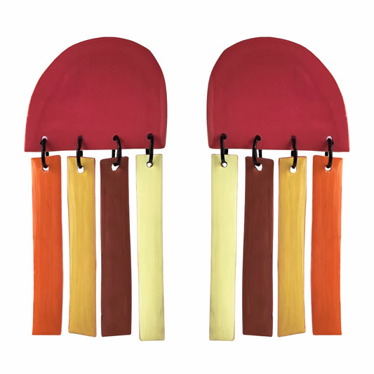 CHORA tricolor Naranja/amarillo/marrón