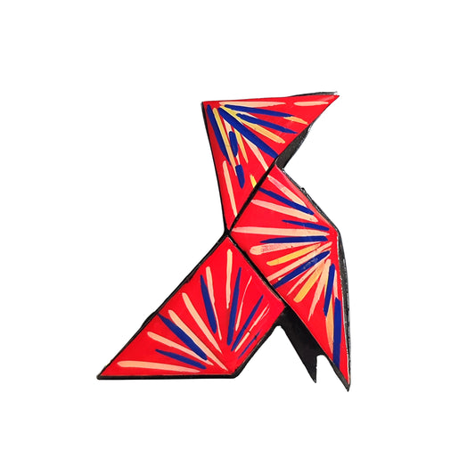 broche PAJARITA rojo