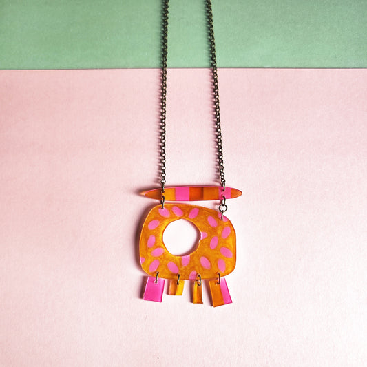 PEPITAS fucsia / collar