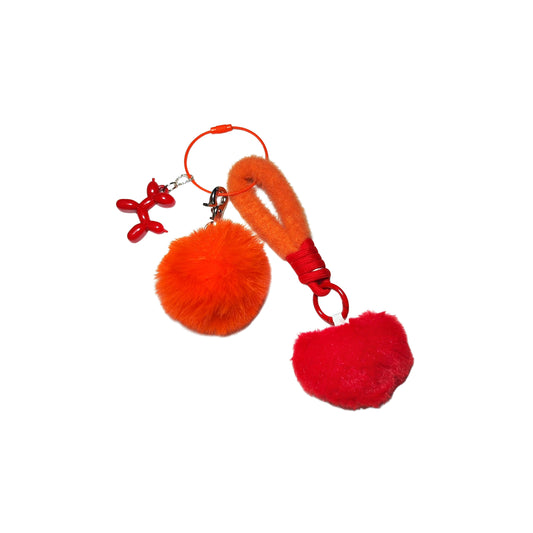 Charm POMPON CORAZON ROJO