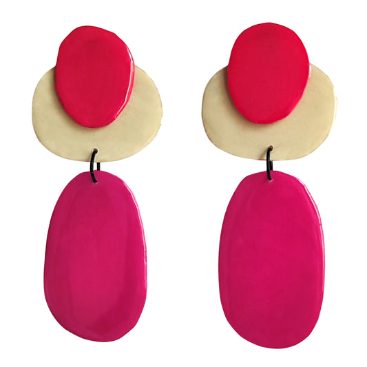 TROPICANA Rojo/Beige/Fucsia