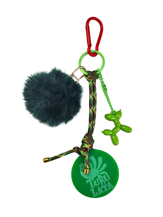 charm POMPON VERDE OSCURO