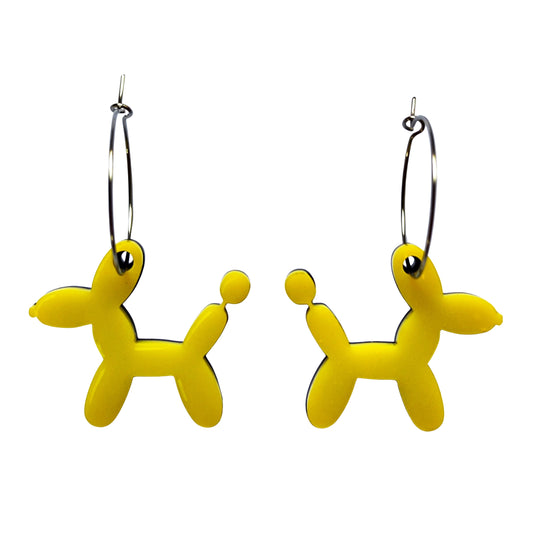 BALLOON DOG amarillo / aro acero