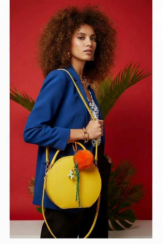 charm POMPON NARANJA