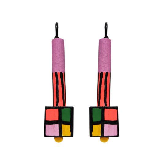 Pendientes FOLK RUBIK
