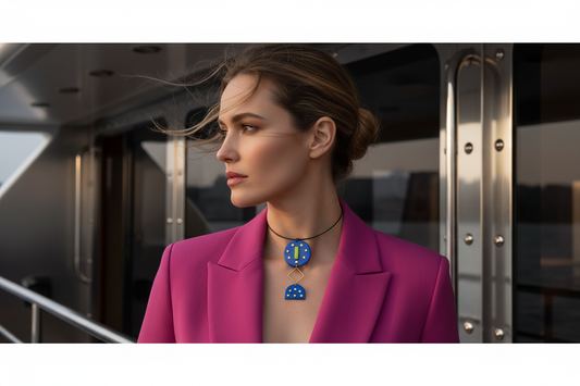 Editorial 1 – Modelo con gargantilla en barco