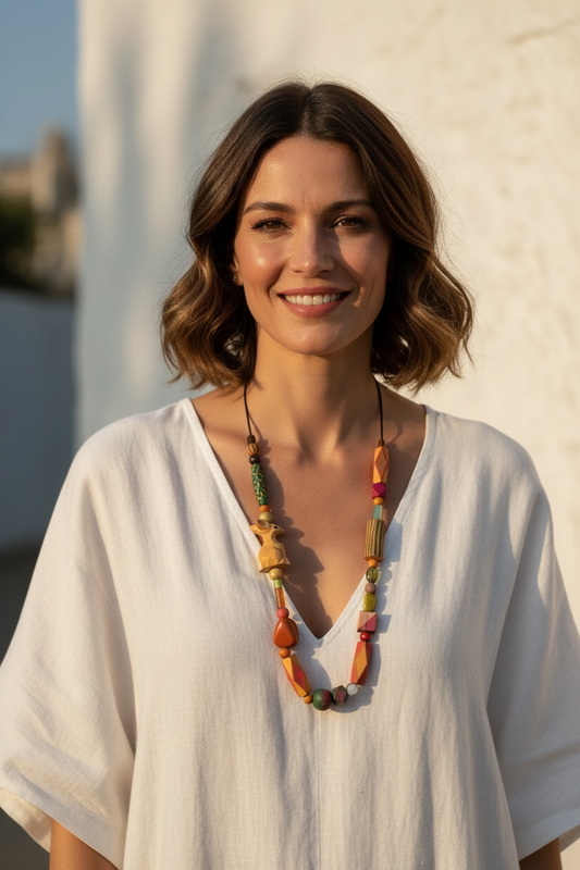 Editorial Mediterránea 1 — Vestido blanco