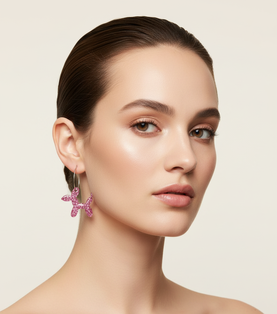 Fashion photography cream background