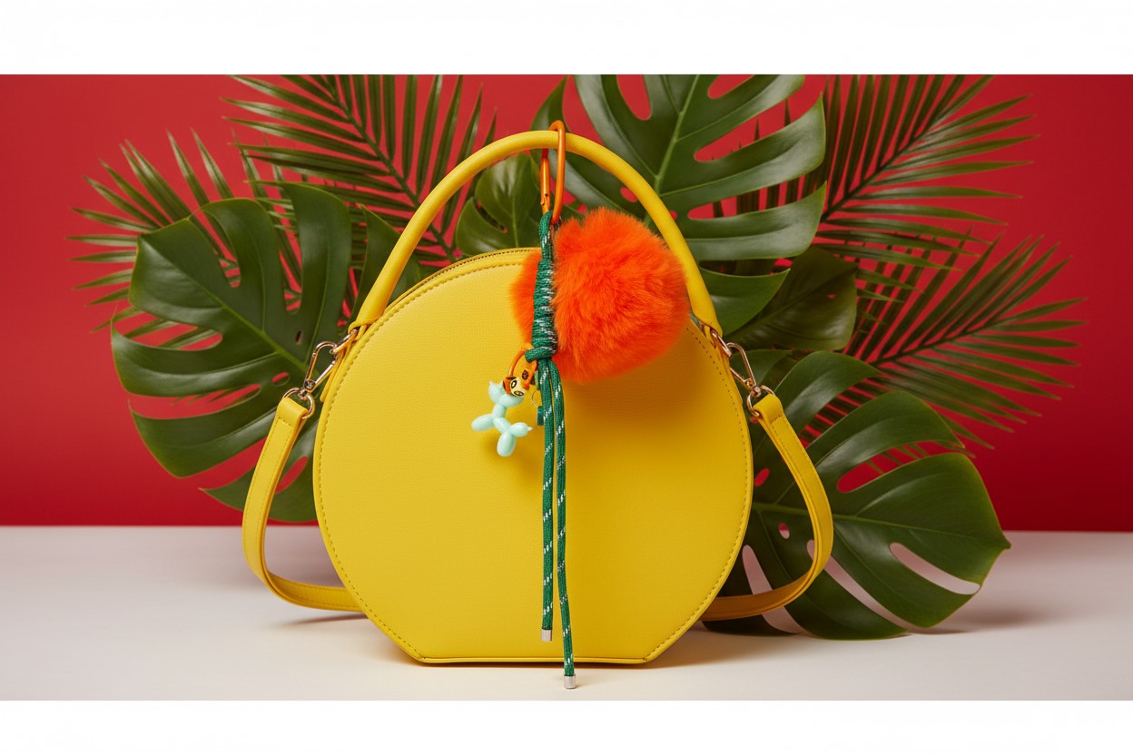 charm POMPON NARANJA