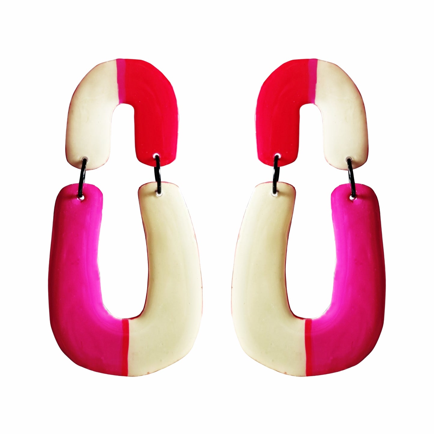 HABANA Beige/Rojo/Fucsia