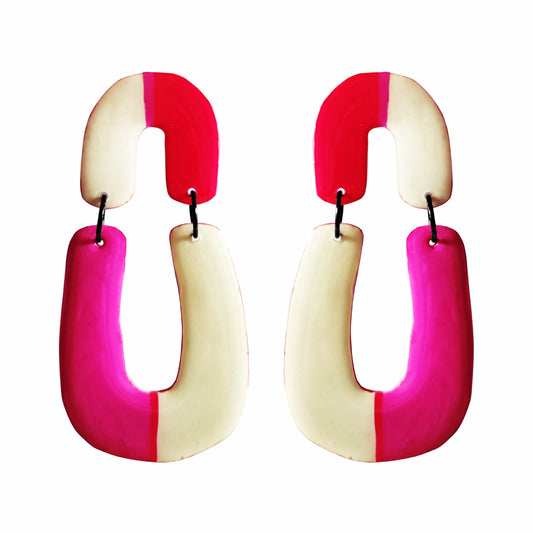 HABANA Beige/Rojo/Fucsia