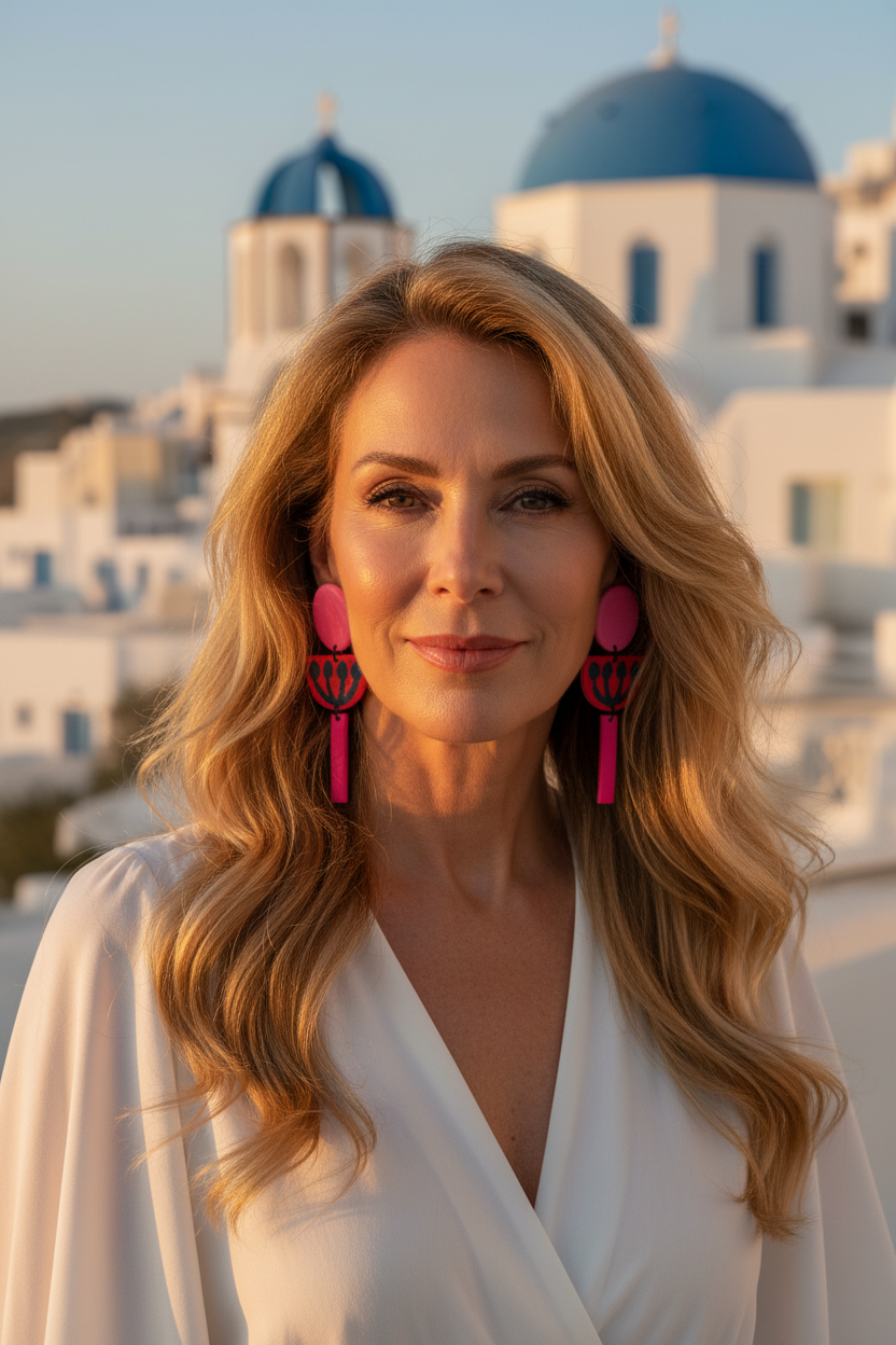 Mujer elegante en Mykonos 3