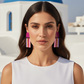 Pendientes Chora Tricolor de frente Mykonos