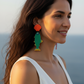 Pendientes Concha Naranja - Perfil