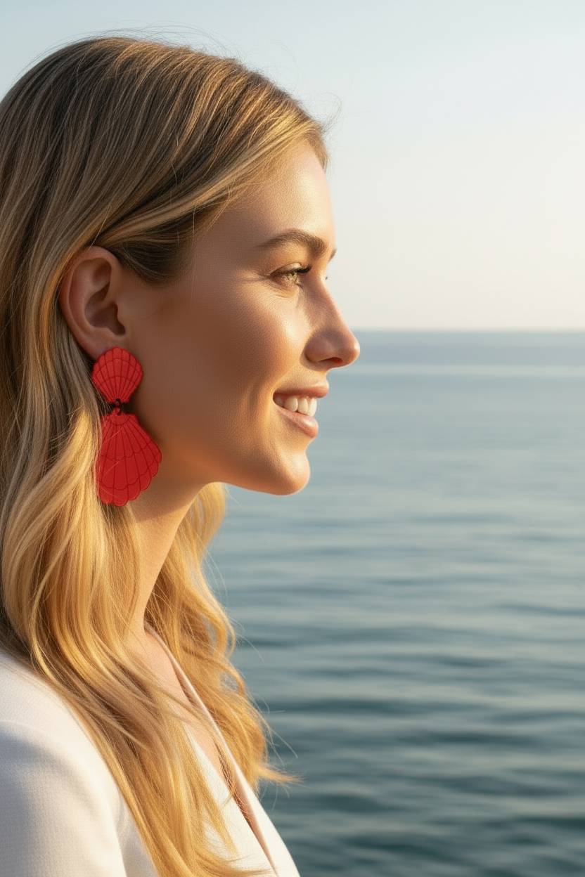Pendientes concha - Sonriendo 1