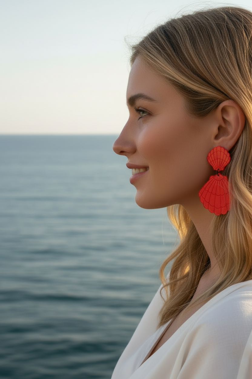 Pendientes concha - Sonriendo 4