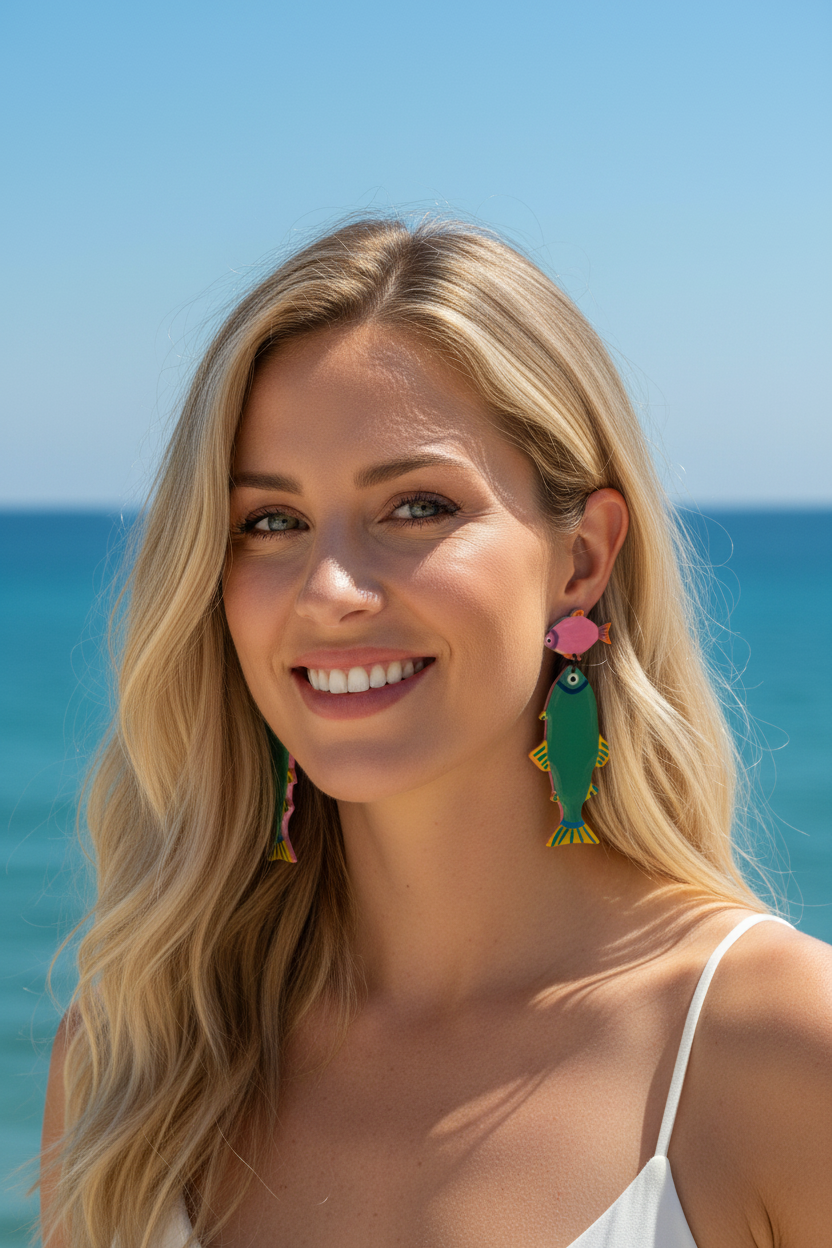Pendientes pez - frontal corregido