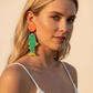 Pendientes pez - retrato frontal