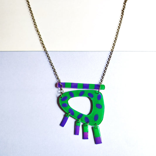 PEPITAS verde / collar