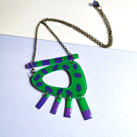 PEPITAS verde / collar